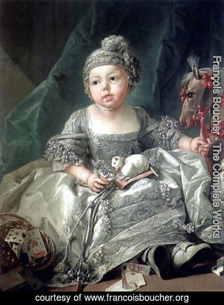 François Boucher - Portrait of Louis Philippe Joseph, Duke of Montpensier as a child