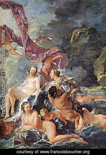 François Boucher - The Triumph of Venus (detail)
