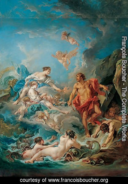 François Boucher - Juno Asking Aeolus to Release the Winds