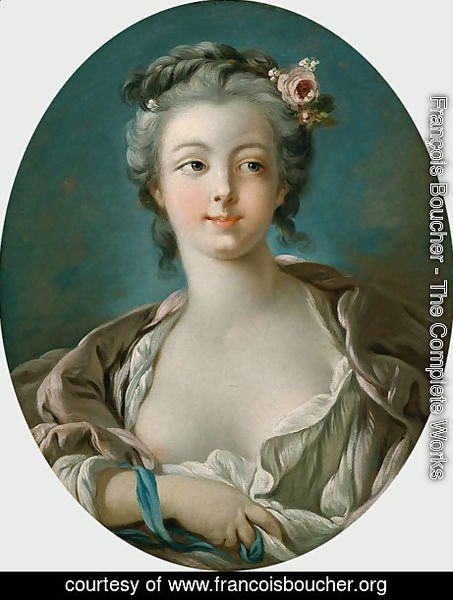 Young Woman with Flowers in Her Hair  wrongly called Portrait of Madame Boucher