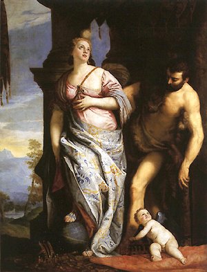 François Boucher - Allegory of Wisdom and Strength, The Choice of Hercules or Hercules and Omphale (original by Paolo Veronese)