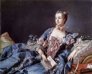 François Boucher - Portrait of Madame de Pompadour