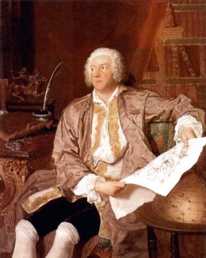 François Boucher - Portrait of the Swedish ambassador C. G. Ticino