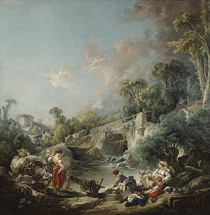 François Boucher - Washerwomen 1768