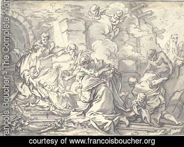 François Boucher - The Adoration of the Magi