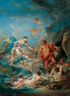 François Boucher - Juno Asking Aeolus to Release the Winds