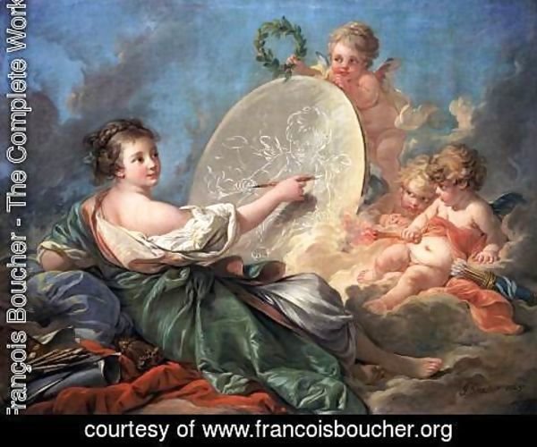 François Boucher - Allegory of Painting