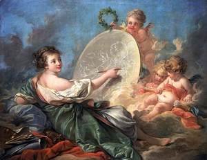 François Boucher - Allegory of Painting