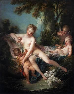 François Boucher - The Bath of Venus