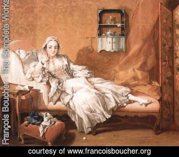 François Boucher - Portrait of the artist's wife