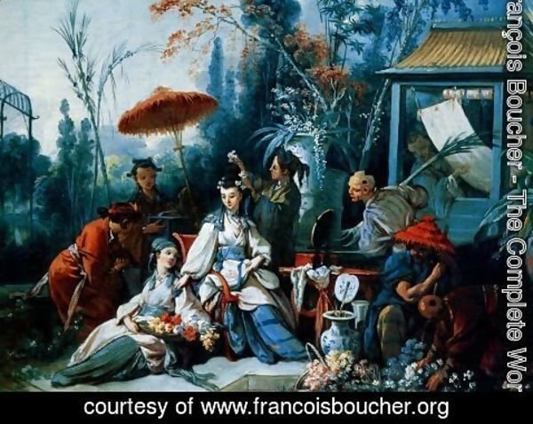 François Boucher - The Chinese Garden
