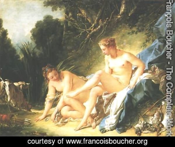 François Boucher - Diana Resting after her Bath 1742