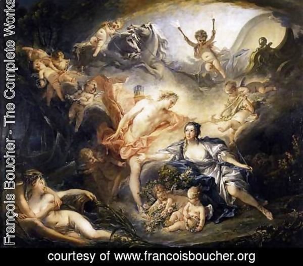 François Boucher - Apollo Revealing his Divinity before the Shepherdess Isse 1750