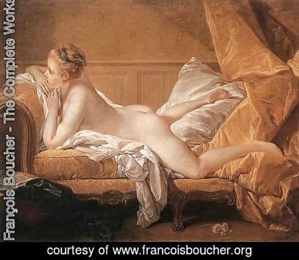 François Boucher - Girl Reclining (Louise O'Murphy) 1751